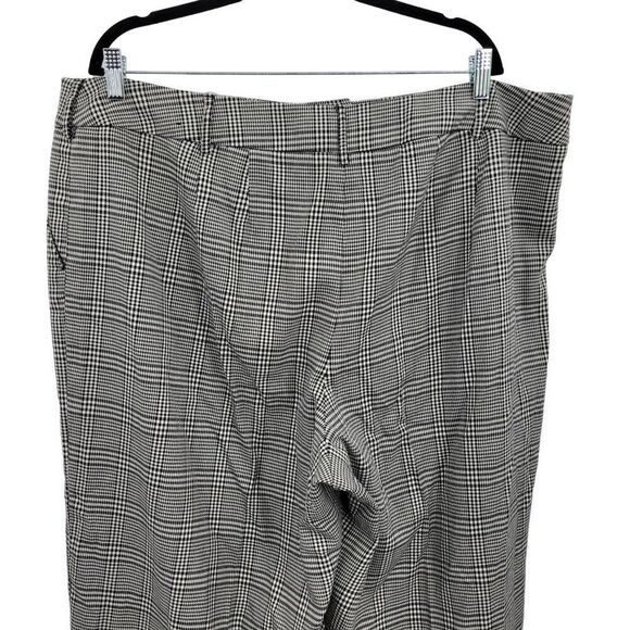 Lane Bryant Jorks Shorts Pants High Rise Glen Plaid Black Sz 22 Academia Long - Picture 7 of 8